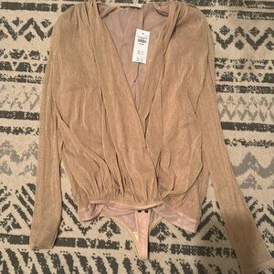 Abercrombie NWT Gold Body Suit